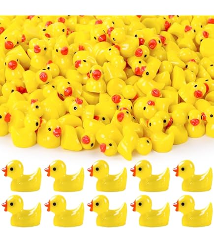 200 Stück Mini Enten Aus Harz - Bunte Dekoration Für Aquarium, Puppenhaus & DIY-Projekte