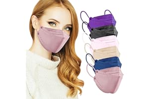 MaNMaNing Mascarillas Pez 3D Mascarilla 5_Capas 60 Unidades con Elástico para Los Oídos 2020072-MANING-DP901-2 (6 Colores)