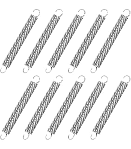 12 Molle A Trazione Con Gancio | 50x12x1.5mm | Acciaio Inossidabile | Per Trampolini, Bidoni - Foto 11