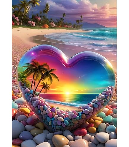 Kleurrijke liefde v.a. 50x80cm | Diamond painting – Diamond Painting Expert