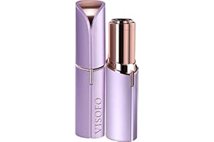 Rimozione dei Peli del Viso per Donne - Rasoio Elettrico, Piccoli Strumenti Dermaplaning, Epilatore Rifinitore, Rasoi per Viso, Accessori di Bellezza di VISOFO (Amethyst)