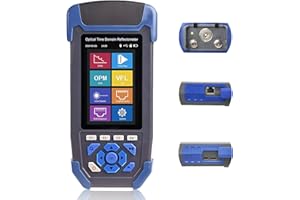 SHUOKANG OTDR-Glasfaser-kabel-tester, 9-in-1-MultiFunktion OTDR für FTTx 1310/1550nm, 24/22dB, Bis 60KM, Optisches Zeitdomänenreflektometer mit VFL, OPM, OLS usw. Connector UPC und FC/UPC-FC/APC-SX und FC/SC