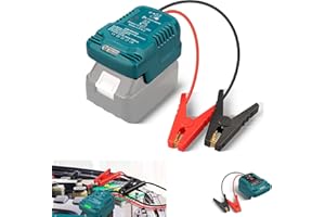 NUOGEDZ Makita 18V Battery Adapter Car Jump Starter Power Bank - 12V Jump Starter with 11AWG Cable, Safe Battery Booster for BL1860/BL1840/BL1830 (Without Battery)