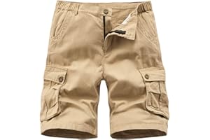 APTRO Mens Cargo Shorts Combat Shorts for Men UK Cotton Camo Shorts with Multi Pockets Workwear CG02