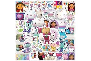 PEXIVOZ 50 Pezzi Ga_bby's Dollhouse Adesivi Bambini,Adesivi Scrapbooking,Adesivi per Computer Portatile,Adesivi Divertenti,Adesivi dei Cartoni Animati per Bambini Adolescenti Adulti,Impermeabili