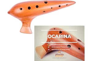 PLASCHKE INSTRUMENTS PLASCHKE Ocarina in Sib, Premium in terracotta, ceramica, fatto a mano dell`Alto Adige