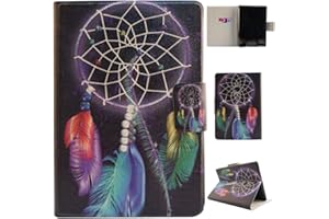 LMFULM® Case for Amazon Kindle Paperwhite (6.0 Inch) (Fits All 2012 to 2017 Versions) PU Leather Ultra Thin Hard Magnetic Case Dream Catcher Pattern Stand Case for Kindle Paperwhite