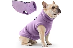 Oslueidy Abrigos para Perros Cálidos Chaquetas para Perro de Lana Capuchas para Mascotas suéter Trajes Nieve Chaleco para Perros pequeños medianos Grande (Púrpura, XXL)