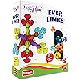 Funskool Giggles - Ever Links - 13pcs, Multi-Coloured Interlocking Learning Educational Toy, Toy for Toddlers, 1 Year and Above, Colourful and Creativity, Safe Material, 13 Pieces Ever Links