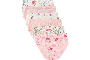 COTTON TALK Confezione da 6 Piccola Bambine e Ragazze Biancheria Intima in Cotone da 1 a 7 Anni, Mutandine delle Neonate Undies della del Bambino