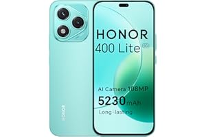 HONOR 400 Lite Smartphone 5G, 5230 mAh, 8GB RAM 256GB Memoria Dual SIM NFC, 6.7 Pouce AMOLED Eye-Care Display, 108MP avec Bouton AI Téléphone Android 15, Mars Green