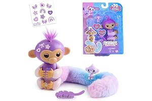 Bizak Fingerlings Colas Sorpresa Mono, peina su larguísima Cola, esconde una Sorpresa, Mono Interactivo con más de 70 Sonidos y reacciones, +5 años (61853243-1)