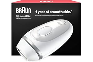 Braun Epilateur Lumiere Pulsee Silk·expert Mini PL1100 Au Design Compact, Epilation Semi-Définitive, Alternative Au Laser Facile A Emporter, Capteur De Peau Pour Epiler Doucement Le Corps