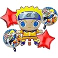 Atpata Funky Naruto Fighter Theme Kids Birthday Decoration Party Foil Balloons - Transform your child's birthday party into an Epic Ninja Theme! (Naruto 5pcs.)