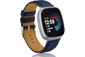 Supore Compatibile con Fitbit Versa 4/Versa 3 Cinturino, Morbido Pelle Bracciale per Fitbit Versa 4/Fitbit Versa 3/Fitbit Sense/Fitbit Sense 2 Uomo Donna