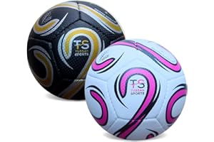 Tussan Sports Pack of 2 Toddler Footballs Size 2 Kids Lighter-weight Soccer Mini Ball for Age 2 3 4 5 6 Years Old Boys/Girls Toys Garden Game, Indoor/Outdoor ball