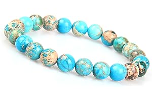 GD GOOD.DESIGNS EST. 2015 GD GOOD.designs Chakra Perlenarmband aus 8 mm Meeressediment Jaspis Natursteinen I Einfarbiges Perlen Chakraarmband