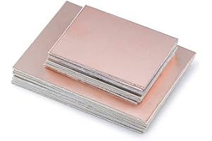 Hentek 20 Pcs PCB Cobre, Placa PCB Sola Cara y Doble Cara Placa Revestida de Cobre DIY PCB 5 x 7CM, 7 x 10CM