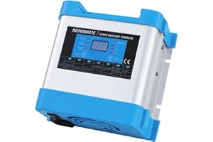 PHOTONIC UNIVERSE 10A 12V Intelligent automatic multi-stage mains battery charger for safe unattended charging of one or several 12V batteries from 230V AC mains