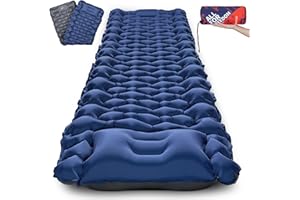 AKSOUL Camping Self Inflating Sleeping Mat: 8-12CM Thick Single Camp Mattress, Double Joinable Camping Inflatable Pad