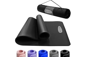 ‎ACTIVE FOREVER ACTIVE FOREVER Yoga Matte für Frauen Männer, NBR Schaum Yoga Matten für Frauen Männer, High-Density Anti Rutsch Übungsmatte mit freier Reise Tragetasche für Yoga Pilates HIT Home Workouts Gym(Rosa)