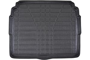 J&J AUTOMOTIVE | Tapis De Coffre sur Mesure pour 3008 Depuis 2017, Noir, Antidérapant, Bord Haut, Toutes Saisons, Adapté Animaux de Compagnie