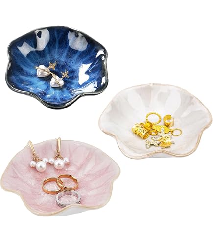 Portasapone A Conchiglia Vintage, Vassoio Per Gingilli In Ceramica, Posacenere A Conchiglia, Ciotola Per Monete E Chiavi, 08220200 - Italia - 4