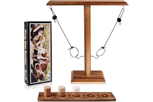 RNHDLY Hooks Ring Toss Game, Ring Toss Hook und Ring Indoor, Ring Toss Game, Toss The Ring, Ring Toss Hook für Drinnen und Draußen, Perfekt für Partys und Familien