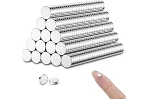 MAGABALLNET 250 pcs calamite potenti, magneti neodimio 3 * 2mm, calamite piccole rotonde in terre rare, magneti frigorifero, magneti per lavagne bianche, magneti piatti