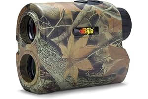 BIJIA Télémètre de tir à l'arc Laser Multifonction de 1000m pour la Chasse à l'arc,Le tir,Le Golf,Le Camping avec Correction de Pente,Le Verrouillage du Drapeau avec Vibration,Vitesse,Angle…