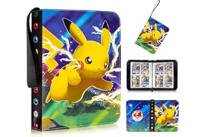 ANNUZOQ Sammelkarten Album mit Reißverschluss,Sammelalbum für Karten,Karten Halter Ordner Buch,50 Seiten 400 Karten Kapazität,Exquisite Geschenke