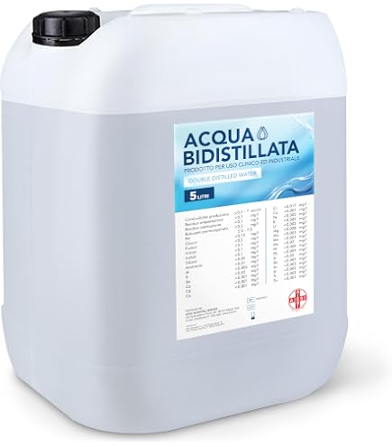 HERRLAN® Eau distillée – 2 x 10 litres AQUA PURIFICATA avec 1 x AGH Ph. Eur. Eau de laboratoire de qualité pharmaceutique – Fabriqué en Allemagne