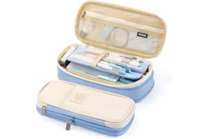 EASTHILL Big Capacity Pencil Pen Case Office College School Large Storage High Capacity Bag Pouch Holder Box Organizer