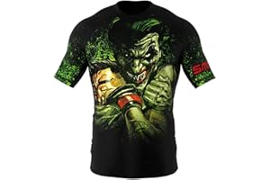 SMMASH Rashguard Homme Haut De Sport T Shirt Manche Courte Tee Shirt De Compression MMA Running Sport Boxe MMA RDX Kickboxing Krav Maga Respirant Résistant