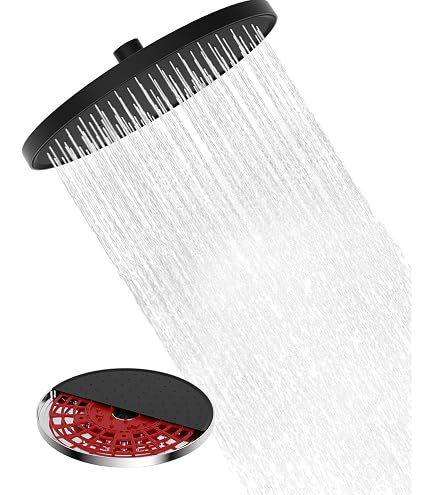 9 pouces pomme de douche fixe 22.8 cm tourbillon de pluie balle fixe support ABS chrome rond