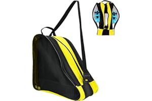 LINGSFIRE Roller Skate Bag, Breathable Ice-Skating Bag Shoulder and Top Handle Oxford Cloth Skating Bag for Women Men and Adults Roller Skate Accessories