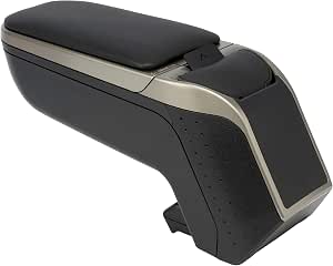 Bracciolo Portaoggetti In Tessuto Nero Per Fiat 500L (2012-2017) – Sostituzione Specifica, Installazione Facile, Regolabile, Per Modelli Senza Bracciolo Originale