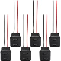 12 Stück USB-C Lötbuchsen Mit Kabel – 5V/3A, PD-fähig, Transparent, 100 Mm, 24 AWG Für DIY-Elektronikprojekte