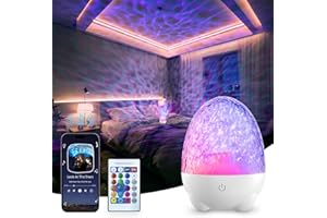 WEBEQER Bebe Proyector Estrellas, Recargable Luz Nocturna Infantil con Reproductor de música y 17 Efectos Iluminación, Control Remoto, Bluetooth 5.2, Adecuado para Dormitorio y Sala de Estar,Regalo Bebe