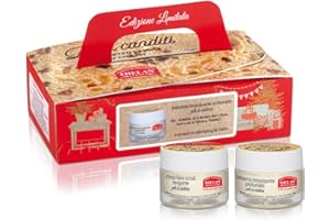 Helan, Panettone - Maschera Labbra Levigante con Olio di Mandorle Dolci e Vitamina E 13 ml + Balsamo Labbra Nutriente 13 ml - Cofanetto Regalo Donna con Scrub Labbra e Burrocacao Rimpolpante Profumato