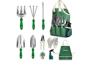 GardenHOME Set di attrezzi da giardino (11 Pezzi)