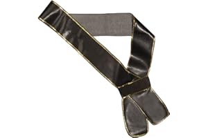 W WIDMANN MILANO Party Fashion 3284S - Porte-épée en similicuir, noir, pirates, corsaires, mousquetaires, costume, accessoire, fête à thème, carnaval