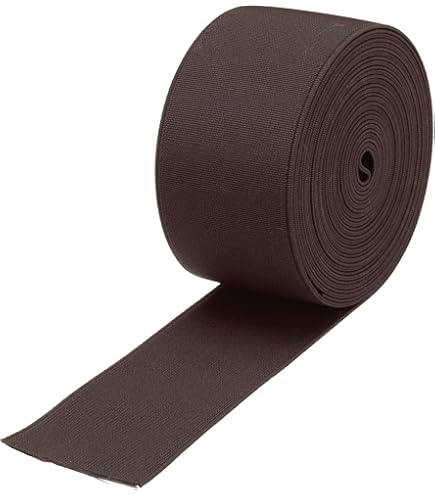 Bande élastique Plate Largeur 50 Mm - 10 Rouleaux De 1 M (10 Couleurs Marron) - Pour Couture, Ceinture, Jupe, Bandeau, Artisanat - 6