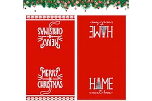 Cosiesnest 2 sztuki ścierek do naczyń na Boże Narodzenie, 45 x 66 cm, super chłonne ręczniki do naczyń, ręczniki kuchenne, Boże Narodzenie, miękkie i trwałe, bawełniane