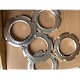 A Pair of Aluminum coilover spring locking nuts,M52X1.5MM shock absorber spring spacer locking nuts