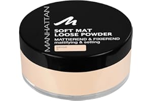 ‎MANHATTAN Manhattan Soft Mat Loose Powder, Loses Puder zum Mattieren und Baken des Teints, Farbe Beige 2 | 20g (1er Pack)
