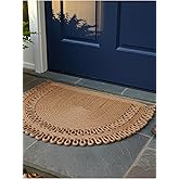 HANDWOVEN J&Uuml;T KAPI &Ouml;N&Uuml; KARŞILAMA PASPASI MODERİN TASARIM HASIR EL İŞİ &Ccedil;İFT TARAFLI PASPAS EV OFİS KARAVAN TEKNE İ&Ccedil;İN UYUMLU D