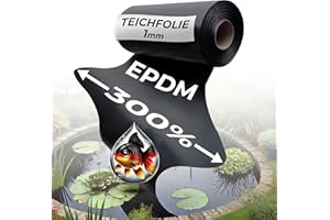 Black Forest Pond Shop - EPDM Pond Liner 3 x 1 m, Highly Elastic Durable Pond Liner 1 mm EPDM Film 3 x 1 m for Pond, Swimming Pond, Watercourse, Raised Bed, Fish Pond