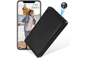 Nisanmoon Camara Oculta WiFi 2.4/5G HD 1080P Mini Camara Espia Oculta 2 EN 1 WiFi Camara Espia,10000mAh Powerbank WiFi Camara Oculta con Vision Nocturna y Deteccion de Movimiento para Vision Remota