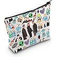 LEVLO Alien Cosmetic Makeup Bag Liz & Max & Alex Fans Gift Roswell Alien Isabel & Michael & Tess Zipper Pouch Bag Alien TV Show Merchandise, M.E.L.P Bag